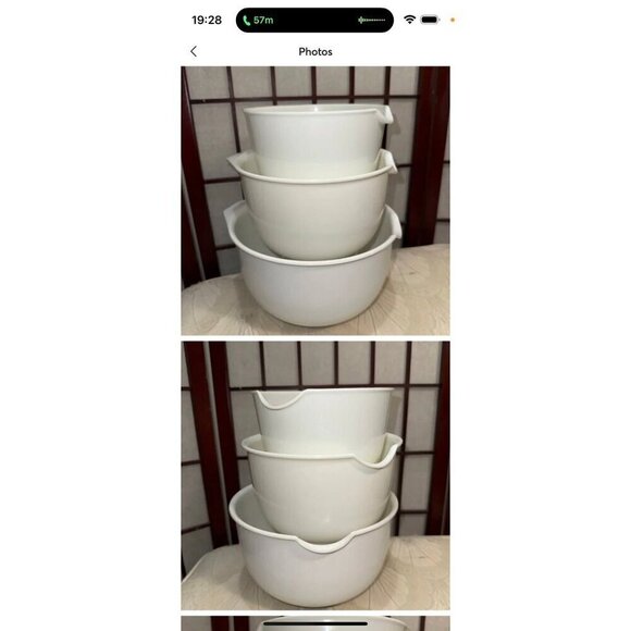 Mixing bowls 14 18 20 Liter Plastic Lot of 3 - Picture 10 of 12